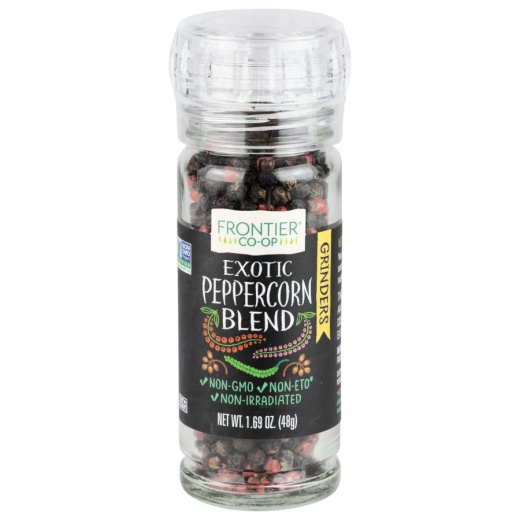 Frontier Co-Op Exotic Peppercorn Blend Grinder 1.69 Oz