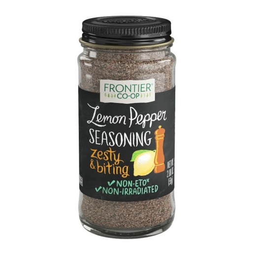 Frontier Co-Op Lemon Pepper Seasoning Blend 2.08 Oz