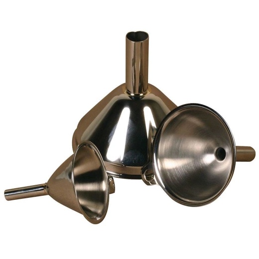Stainless Steel 3-Piece Funnel Set 1 3/4, 2 1/4 And 3