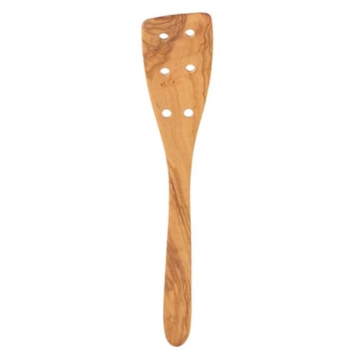 Hic Italian Olive Wood Pierced Spatula 12