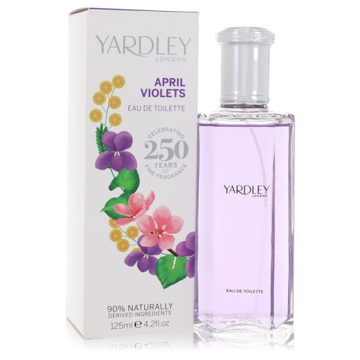 April Violets Perfume by Yardley London Eau De Toilette Spray - 4.2 Oz