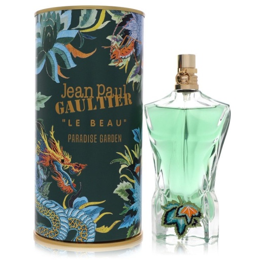 Jean Paul Gaultier Le Beau Paradise Garden Cologne for Men - 2.5 Oz Eau De Parfum Spray