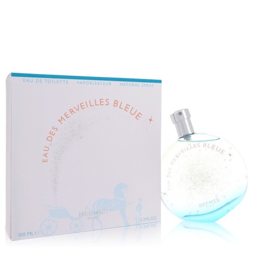 Eau Des Merveilles Bleue Perfume By Hermes Eau De Toilette Spray - 3.4 Oz Eau De Toilette Spray