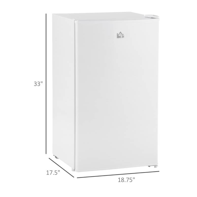 Compact Refrigerator Mini Fridge/Freezer 3.2 Cu.Ft, White