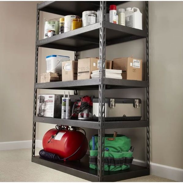 Heavy Duty 48Inch Wide 5Shelf Metal Shelving Unit