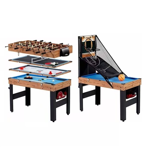 5-In-1 Game Table - Foosball Pool Basketball Ping Pong And Slide Hockey