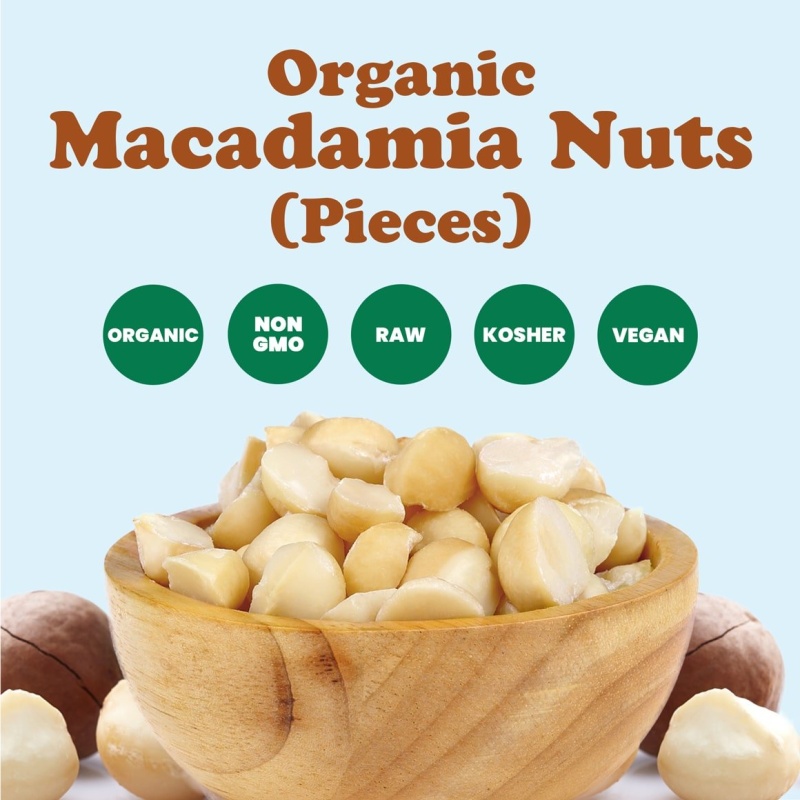 Organic Macadamia Nut Pieces
