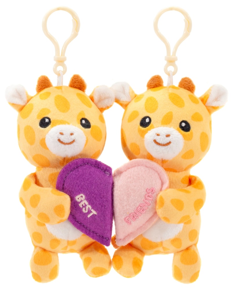 Besties Giraffes With Magnet Heart 5.5In