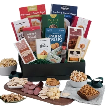Decked In Snacks Gift Basket