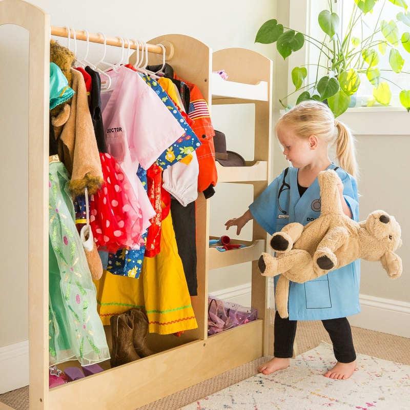 Kids' See And Store Dress-Up Center Natural