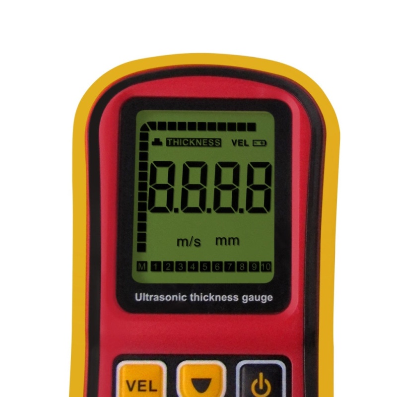 Ultrasonic Thickness Meter Tester Gauge Velocity 1.2~225Mm Metal
