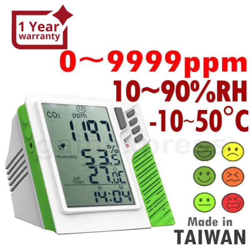 Carbon Dioxide Temperature Humidity Rh Co2 Monitor Taiwan Made