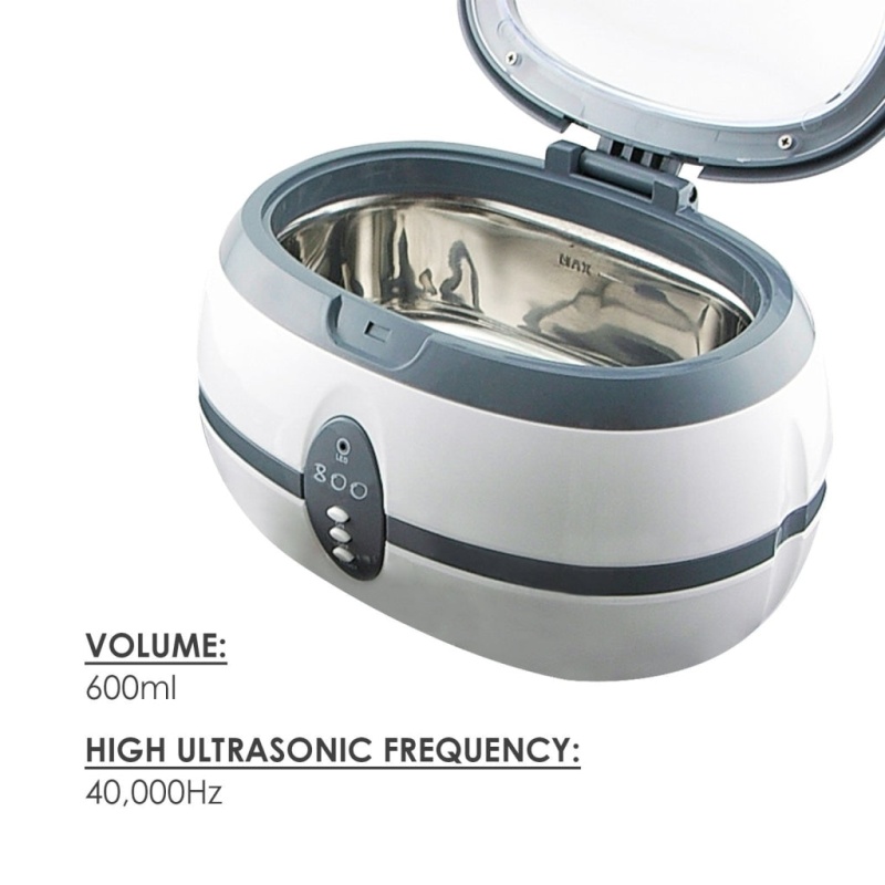 Ultrasonic Cleaner 600Ml Jewellery Dental Watch 220v