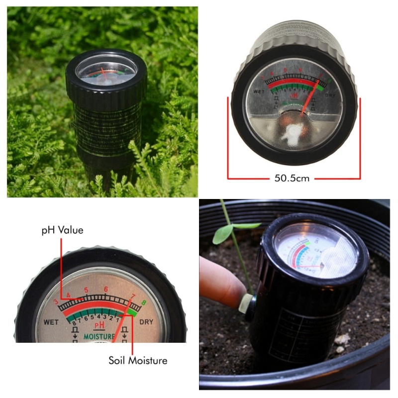 Waterproof 2In1 Dual Soil Ph Level Moisture Meter