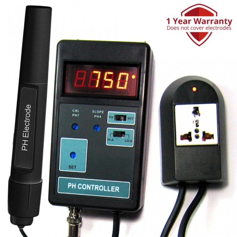 Ph-201 Digital Ph Controller + Electrode + Solutions 110V Or 220v