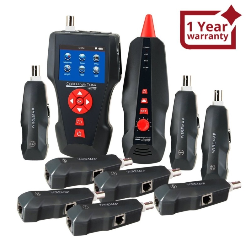 Progresive Digital Rj 45 Tester Digital Cable Tester Wire Tracker Rj45 Rj11 Bnc Cable Length, With Free ...