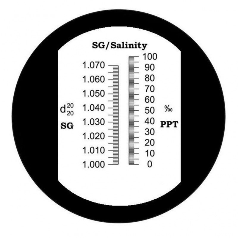 Handheld 0-10% Atc Salinity Refractometer