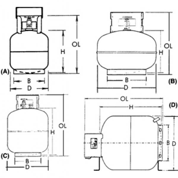 Manchester Tank Steel Dot Propane Cylinder