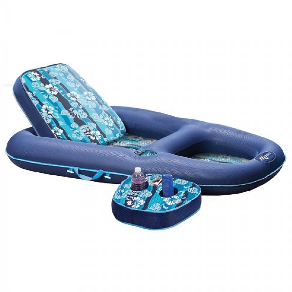 Aqua Leisure Ultimate 2-In-1 Lounge And Caddy - Hibiscus Flip