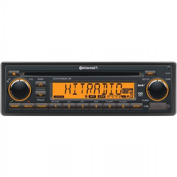Continental Stereo W/Cd/Am/Fm/Bt/Usb Harness Included 12v