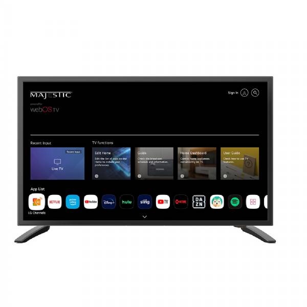 Majestic Global 19 In 12V Smart Led Tv Webos, Mirror Cast And Bluetooth - Nort