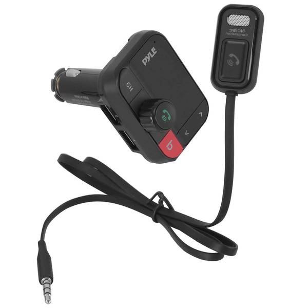 Pyle Bluetooth-Streaming Fm Transmitter Adapter With Detachable Mic
