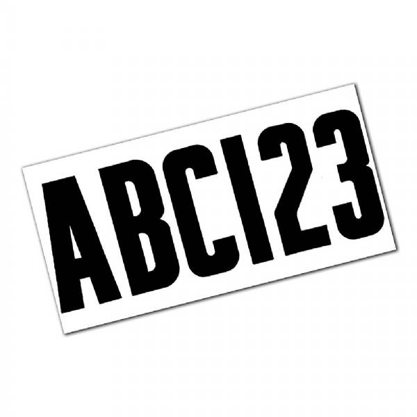 Attwood Letter And Number Kit - Black