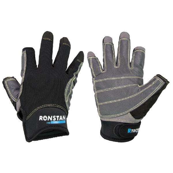 Ronstan Sticky Race Glove - 3-Finger - Black - l