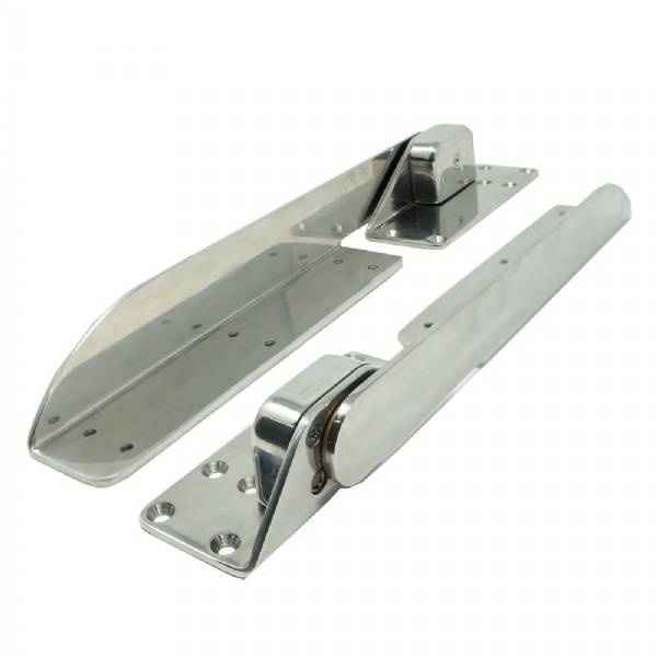 Taco Marine Command Ratchet Hinges 18-1/2Inch Polished 316 Stainless Steel