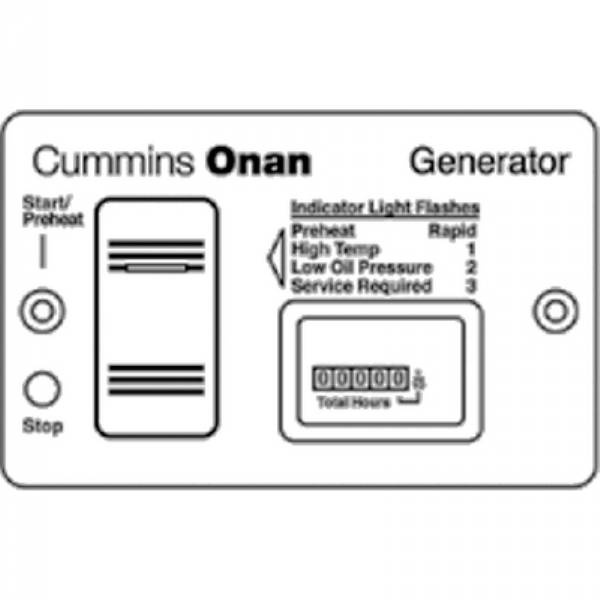 Onan Remote Control Switch, Meter