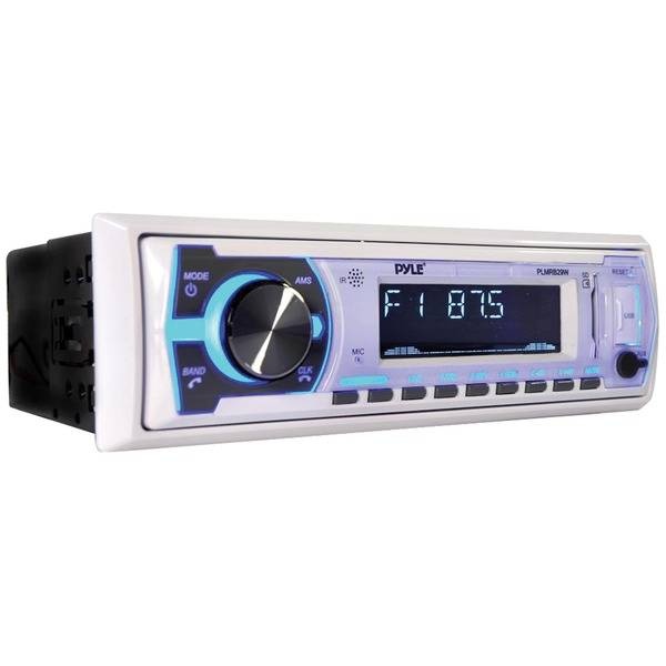 Pyle Digital Marine Stereo Receiver With Bluetooth (White)