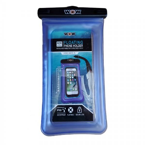 Wow World Of Watersports H2o Proof Smart Phone Holder - 5Inch X 9Inch - Blue