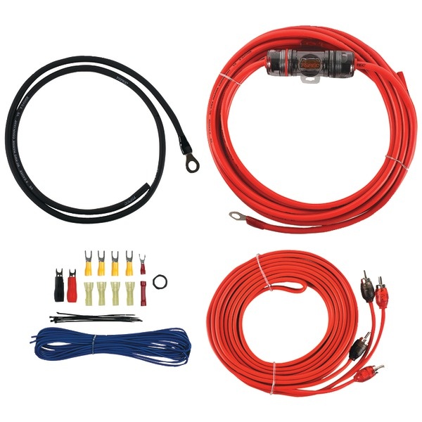 T-Spec V6 Series Amp Installation Kit With Rca Cables (8 Gauge)