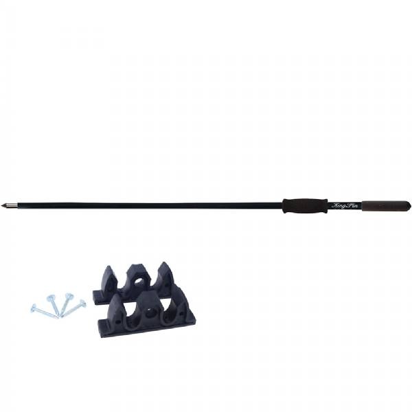 Panther 8 Ft King Pin Anchor Pole - 1-Piece - Black