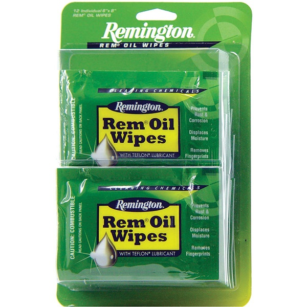 Remington Rem Rem-Oil 6"X8" Wipes 12/Bx