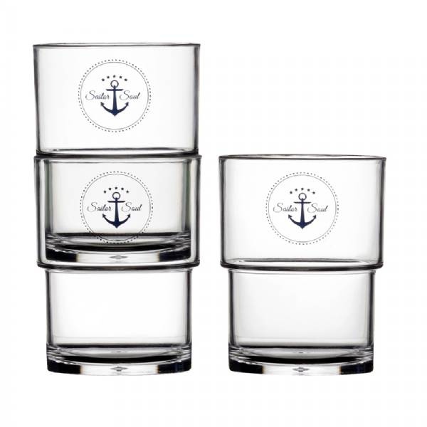 Marine Business Stackable Glass Set - Sailor Soul - Set Of 12