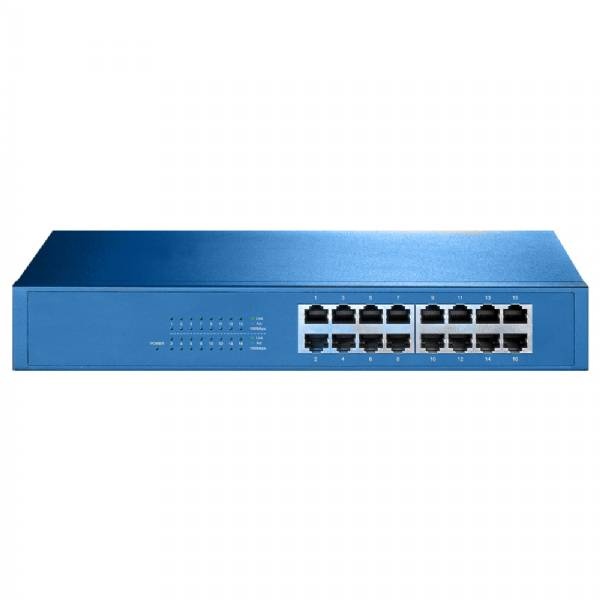 Aigean Networks Aigean 16-Port Network Switch Desk Or Rack Mountable - 100-240