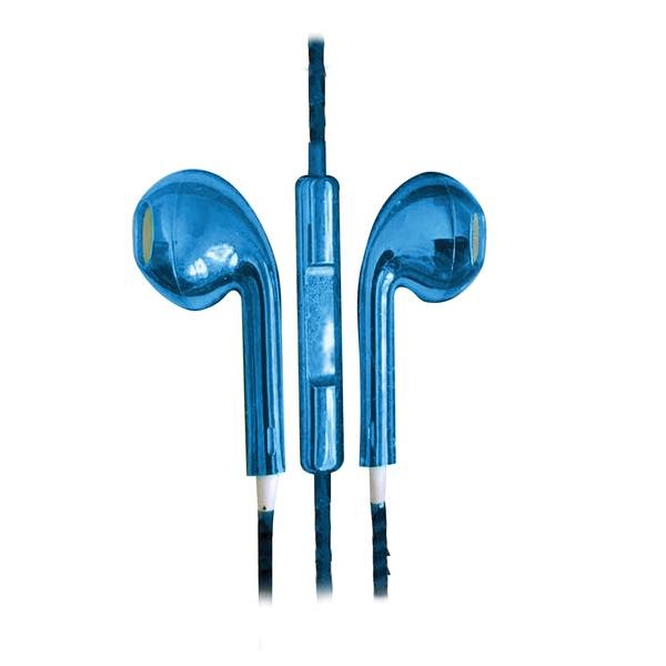 At&T In-Ear Wired Stereo Earbuds With Microphone (Blue)