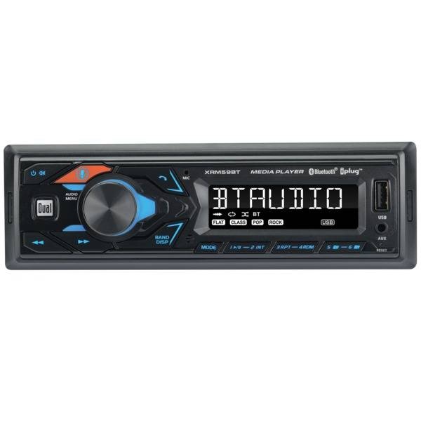 Dual Single-Din In-Dash All-Digital Media Receiver With Bluetooth