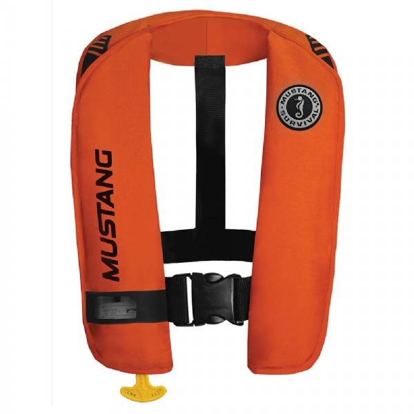 Mustang Survival Mit 100 Inflatable Automatic Pfd W/Reflective Tape - Orange/Bl