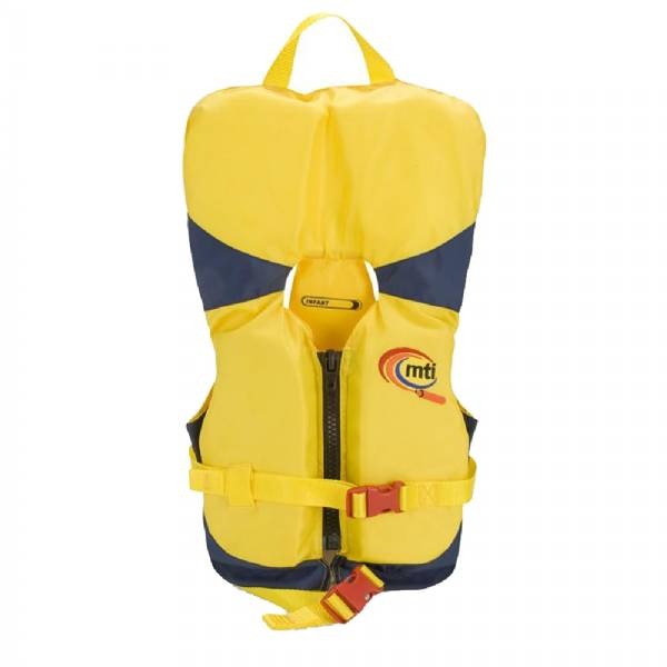 Mti Infant Life Jacket With Collar - Yellow/Navy - 0-30Lbs