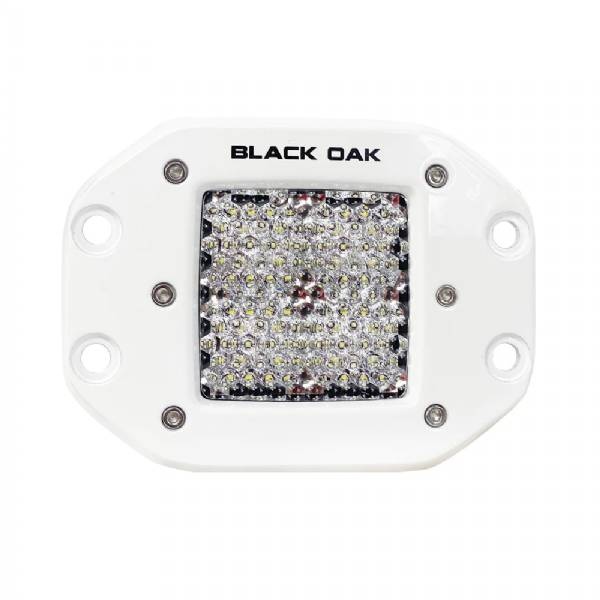 Black Oak Led Pro Series 2 In Flush Mounted Diffused Light - White