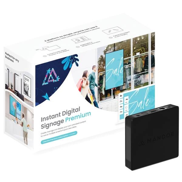 Mandoe Diy Premium Instant Digital Signage Media Player