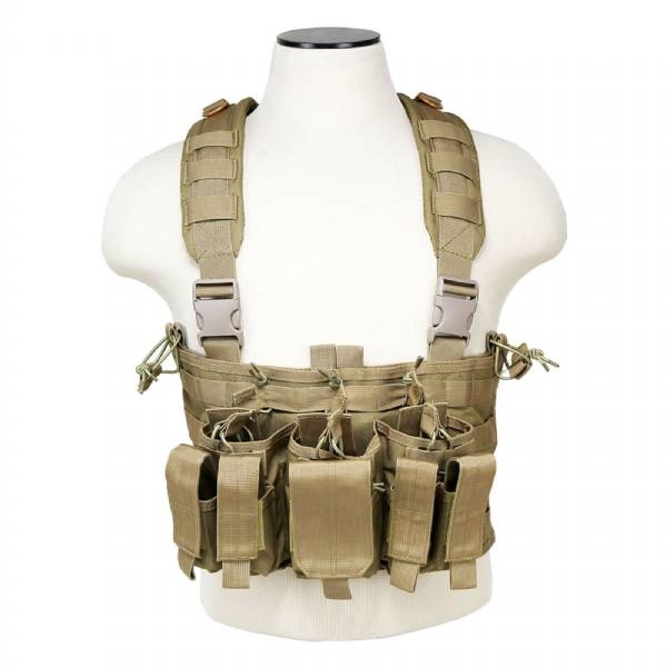 Nc Star Vest Ar And Pistol Chest Rig Tan
