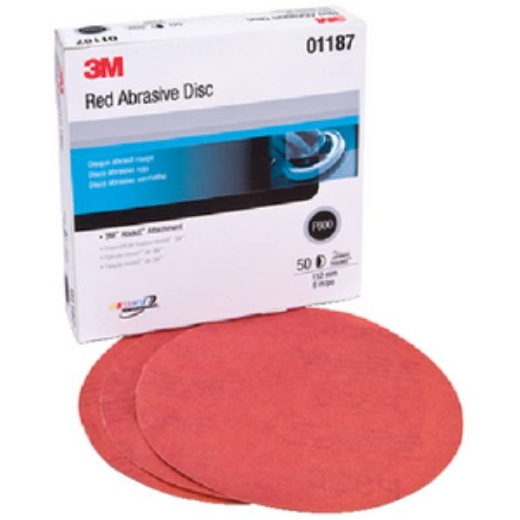 3M Red Hookit Disc 6 40D 25/Bx