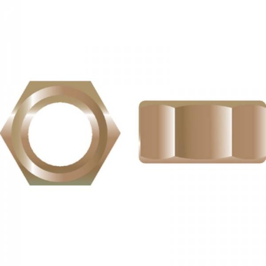 Seachoice 1/2-13 Fnshd Hx Nut Silbrz 25/ Hex Nut