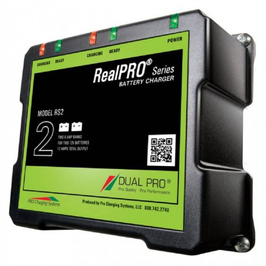 Dual Pro Realpro Series Battery Charger - 12A - 2-6A-Banks - 12V/24v