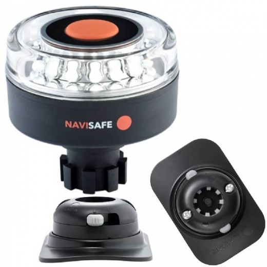 Navisafe Navlight 360 Deg 2Nm W/Navibolt Base Rib Mount - Black