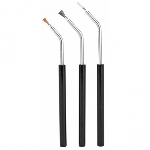 Birchwood Casey B/C Angled Brushes Brnz/Nyl/Stl 3Pk