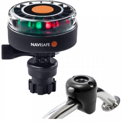 Navisafe Navilight 2Nm Tricolor W/Navimount Base Rail Mount - Black